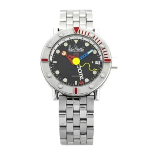 Alain Silberstein Stainless Steel White Dial 37.5mm Automatic Unisex Marine GMT