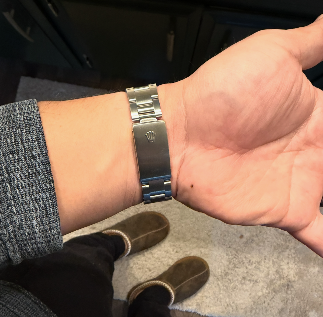 Rolex OP 15200 34mm watch and Rolex Service Card - Image 9