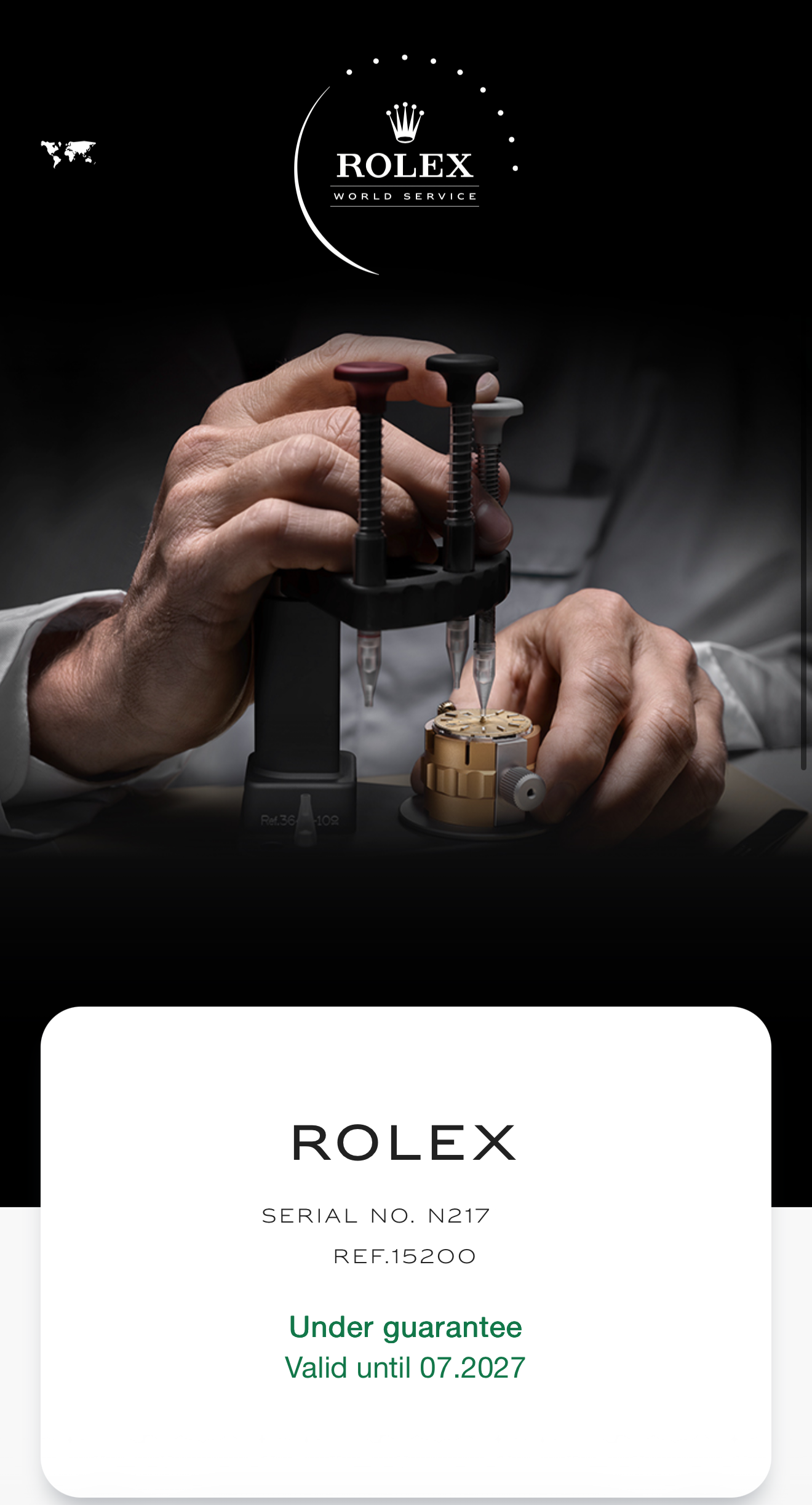 Rolex OP 15200 34mm watch and Rolex Service Card - Image 11